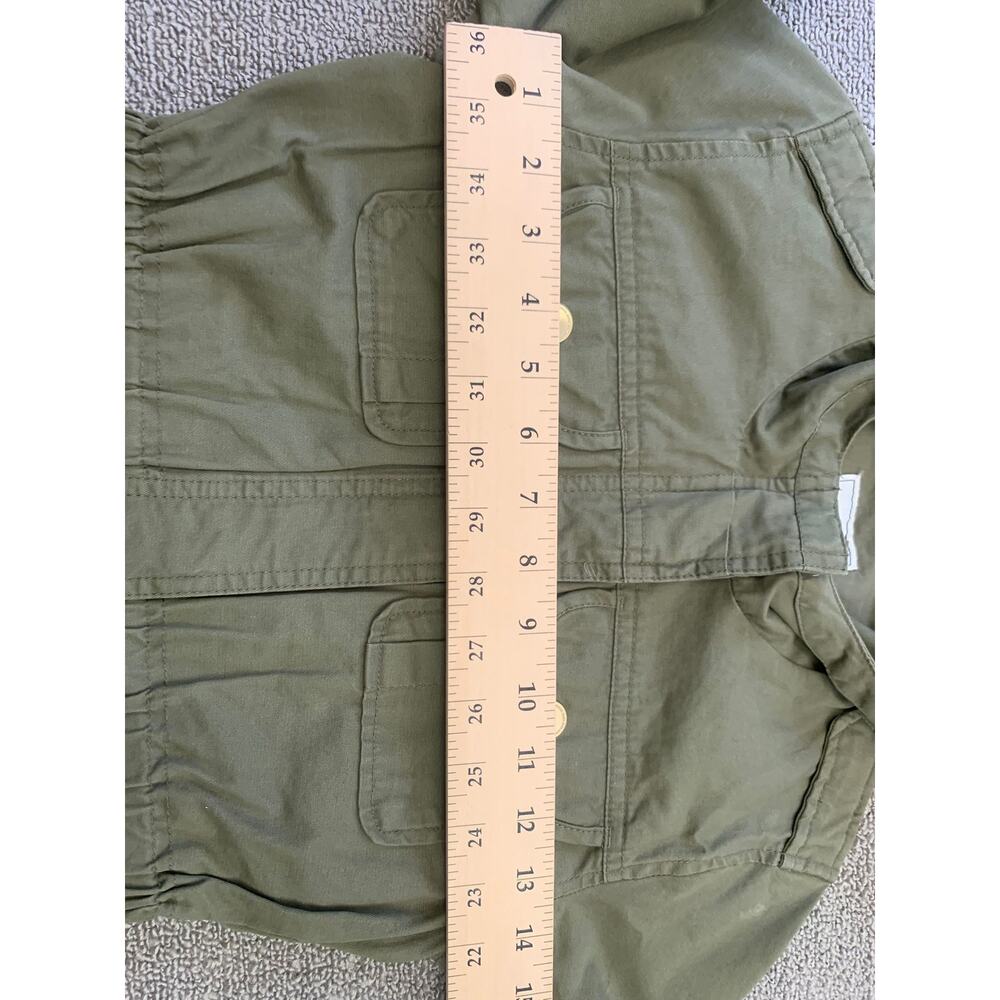 Mayoral Girl's Size 8 Olive Green Hooded Jacket With Studs - Picture 5 of 16